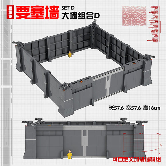 現代風軍事施設な情景モデル