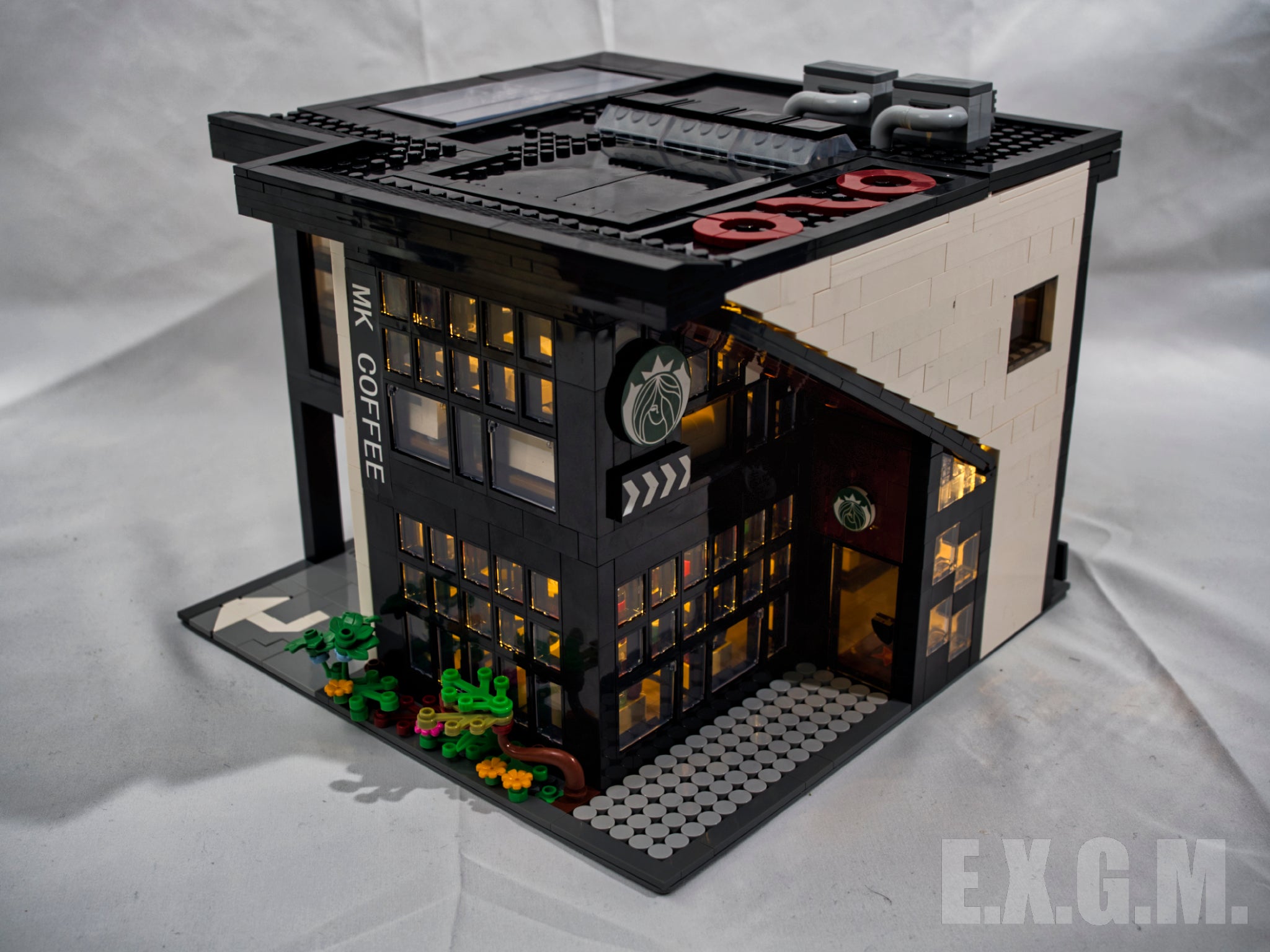 ブロックのおもちゃ レゴ クリエイター互換品 コーヒーショップ