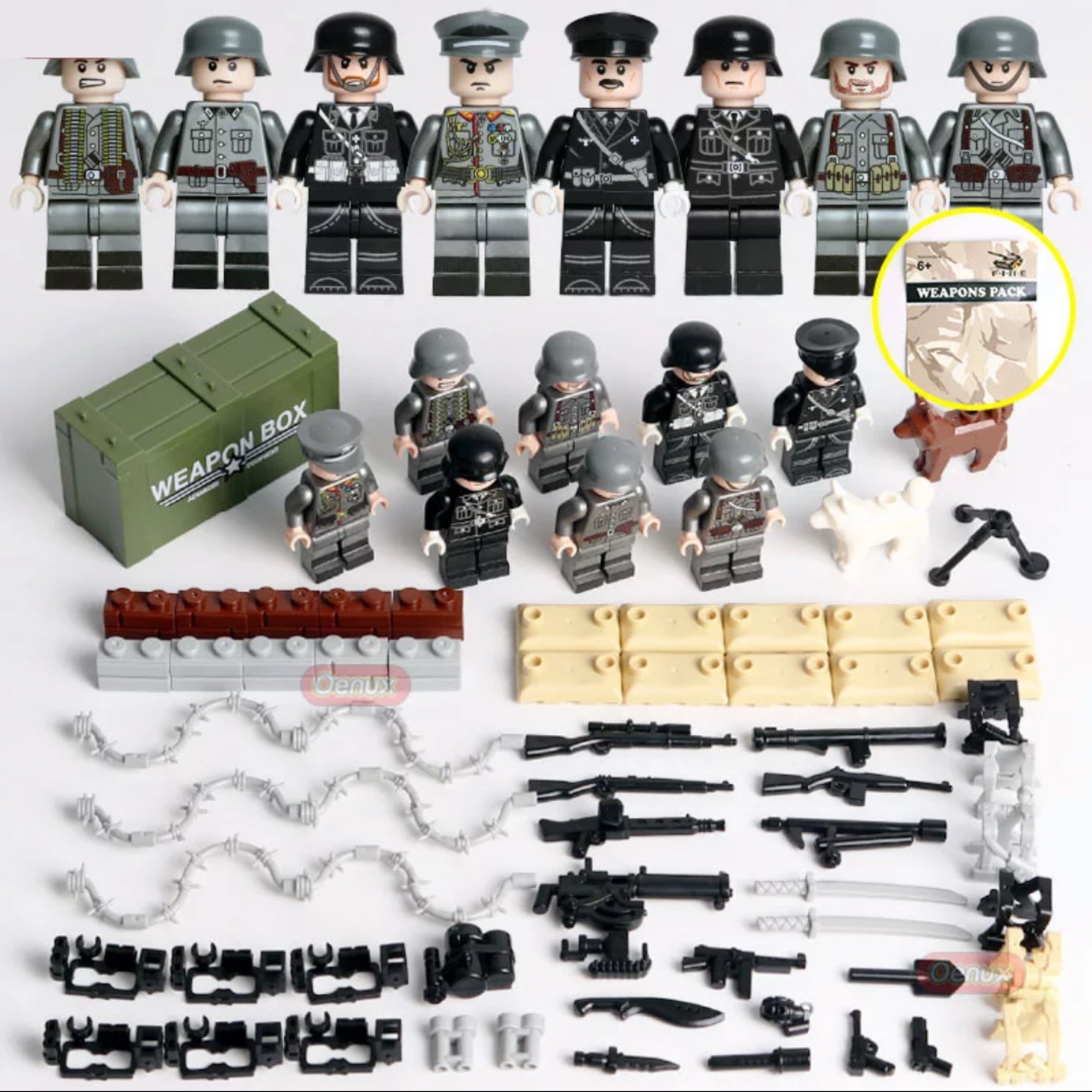 ブロックのおもちゃ レゴ互換 ミリタリーミニフィグシリーズ【ドイツ軍 
