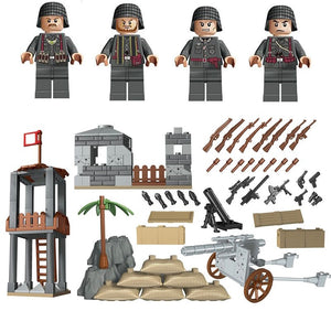 ブロックのおもちゃ レゴ互換 ミリタリーミニフィグシリーズ【ドイツ軍】 セット10