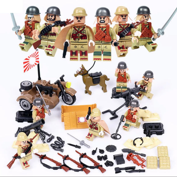 ブロックのおもちゃ レゴ互換 ミリタリーミニフィグシリーズ【旧日本軍