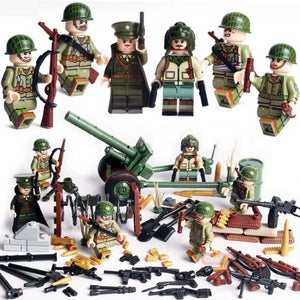 ブロックのおもちゃ レゴ互換 ミリタリーミニフィグシリーズ【アメリカ軍】 セット02