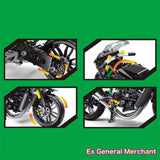 ブロックのおもちゃ レゴテクニック 互換品 Kawasaki H2R バイク