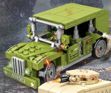 ブロックのおもちゃ レゴ互換 ミリタリーミニフィグシリーズ【アメリカ軍用車両】 セット01